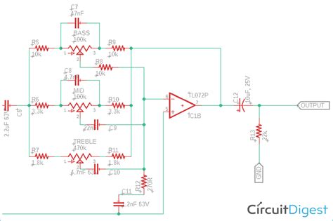 Since the right (r) and the left (l) audio channels are the same, only one audio channel is shown for the right audio channel, pin numbering on the pcb is exactly the same as in the circuit diagram, i.e. Pin on Electronic Circuit Diagrams