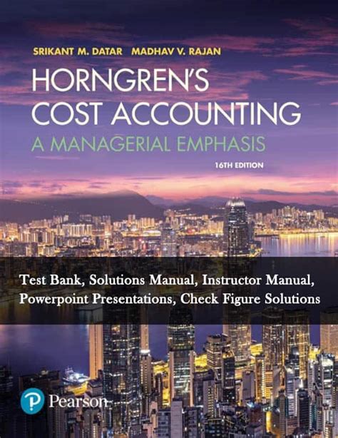 Editable in many software products such as powerpoint, google slides, adobe cc and more. Horngren's Cost Accounting: A Managerial Emphasis (16e ...