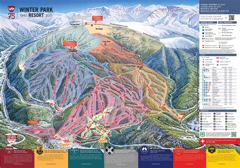 Winter Park Plan Des Pistes De Ski Winter Park