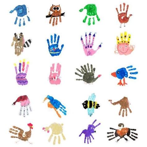 All Kinds Of Handprint Art Animals Make Your Own Zoo Full Crafts For