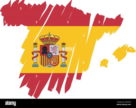Spain Map Flag Stock Vector Image And Art Alamy