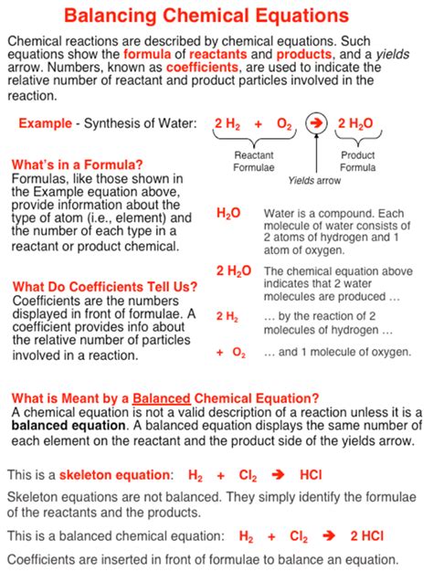 How to balance a chemical equation? Balancing Chemical Equations - Help
