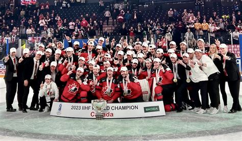 Team Canada 2023 World Ice Hockey Champions Hockeygods