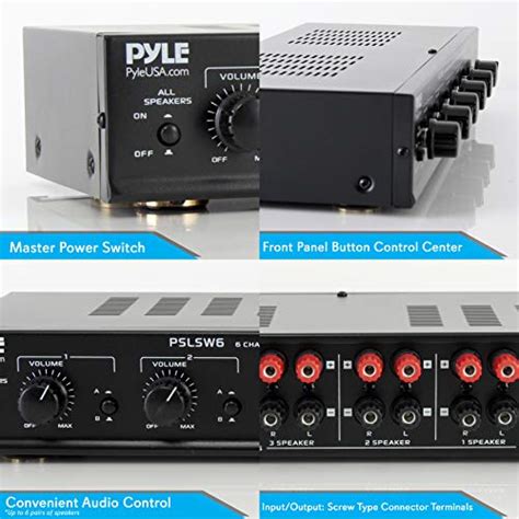 Premium New And Improved 4 Zone Channel Speaker Switch Selector Switch