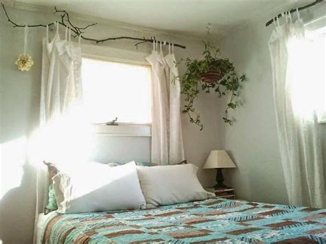 Behind every great curtain solution is a great way to hang it up. The Bedroom Curtain Ideas unique photo | Branch curtain ...