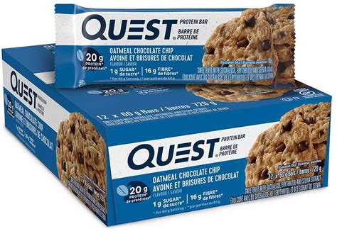Quest Nutrition Oatmeal Chocolate Chip Protein Bar High Protein High