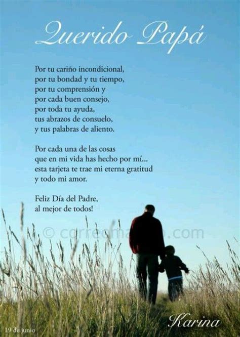 Querido Papá Poemas Dia Del Padre Feliz Día Del Padre Feliz