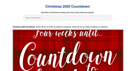 Christmas 2020 Countdown