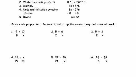 ratio and proportion worksheets with answers for grade 7