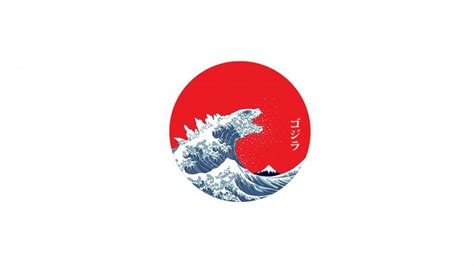 4k ultra hd the great wave off kanagawa wallpapers. The Great Wave off Kanagawa, Minimalism, Japan wallpaper ...