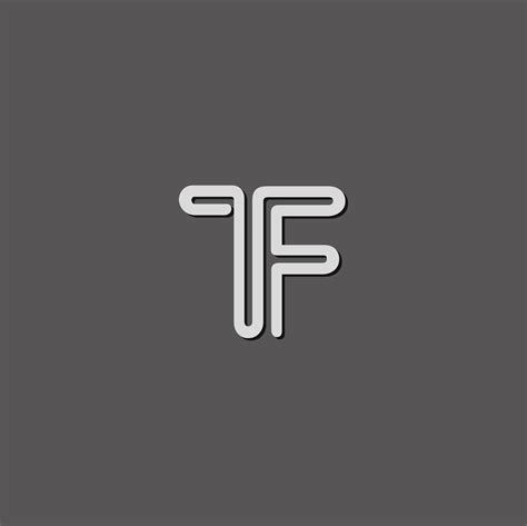 Tf Monogram Logo Logotipo Monograma Plano De Treino