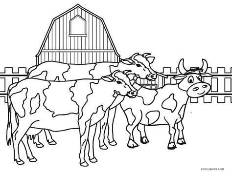 Realistic Farm Animal Coloring Pages Printable Farm Animal Coloring