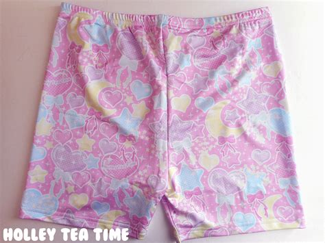 Pastel Party Fitted Shorts Made To Order Fairy Kei Decora Kei
