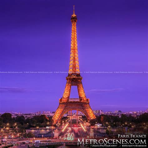 Paris France Eiffel Tower Eiffel Tower Lights Paris