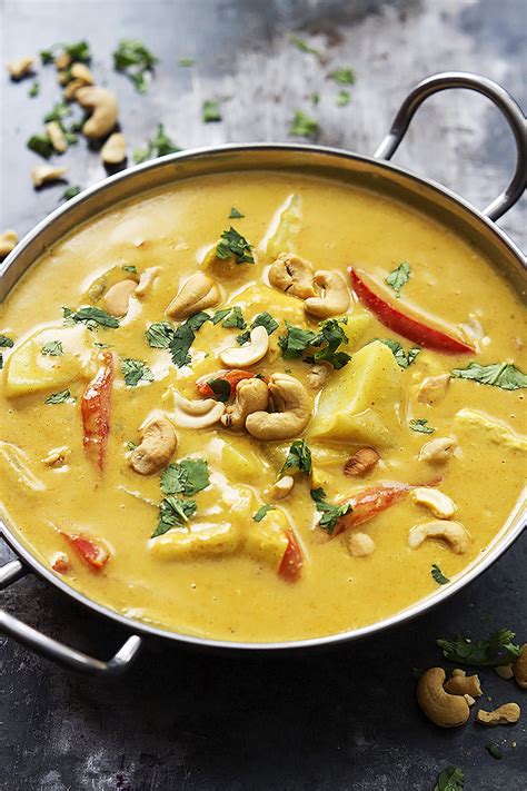 Slow Cooker Coconut Curry Cashew Chicken From Creme De La