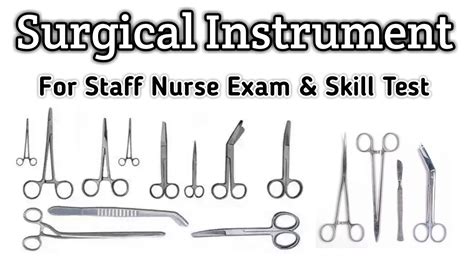 Surgical Instruments And Their Names