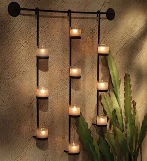 Wrought Iron Wall Art With Candle Holder Wall Design Ideas