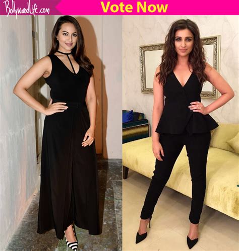 Sonakshi Sinha Or Parineeti Chopra Who Is Slaying It In An All Black Outfit