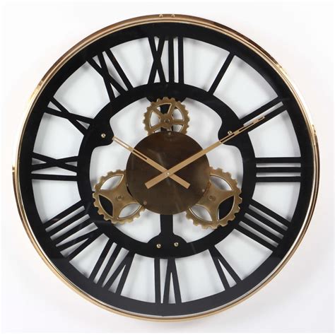 Elegantly Styled Stainless Steel Wall Clock Large