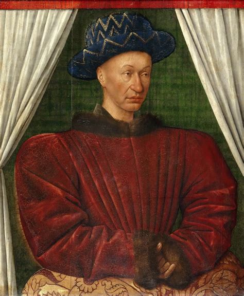 Altesses Charles Vii Roi De France Vers 1450 Par Jean Fouquet