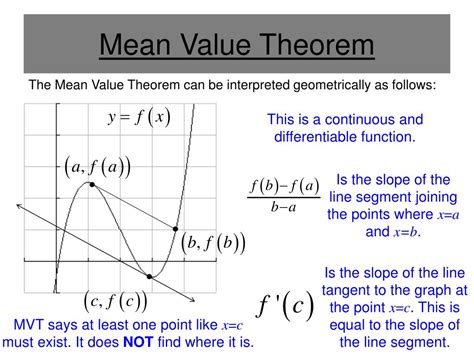 PPT - Section 3.2 - Rolle's Theorem and the Mean Value Theorem ...