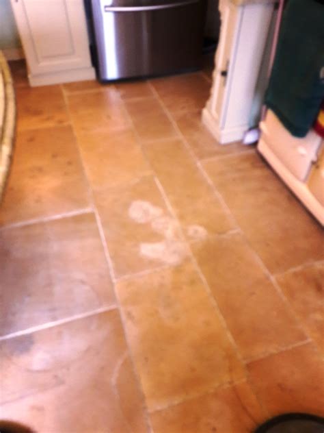 Tile serves as an attractive and versatile type of flooring for kitchens, bathrooms and other parts of the house. Stains Removed from Limestone Tiled Kitchen Floor in ...