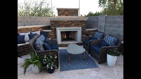 Outdoor Fireplace Bbq And Bar Diy Youtube