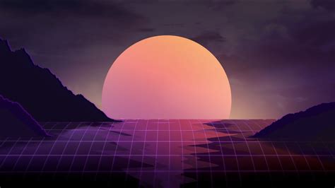 Vaporwave Sunset Hd Wallpaper