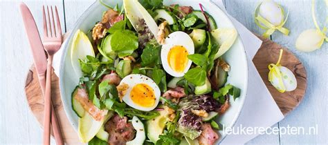 Salade met witlof en ei