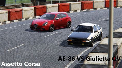 Assetto Corsa AE 86 VS Alpha Romeo Giulietta QV YouTube