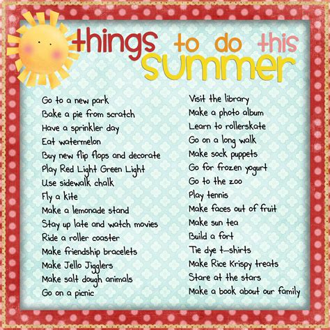 Kateandmacy Things To Do With The Kids This Summer
