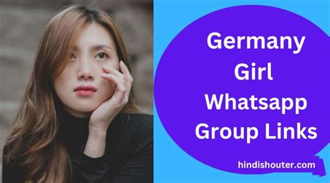 Germany Girl Whatsapp Group Links 2024