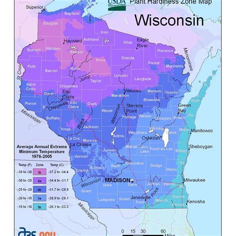 State Maps Of Usda Plant Hardiness Zones