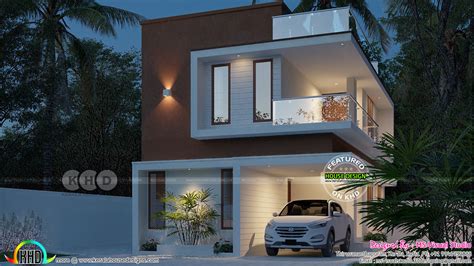 1594 Sq Ft 3 Bedroom Small Double Storied House Kerala Home Design
