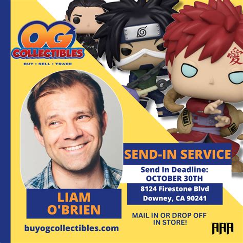 Liam Obrien Send In Service Tickets At Og Collectibles In Downey By Og