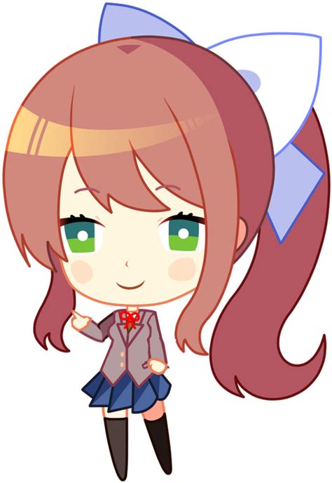 Download Edited Mediachibi Monika Does A Familiar Pose Monika Chibi