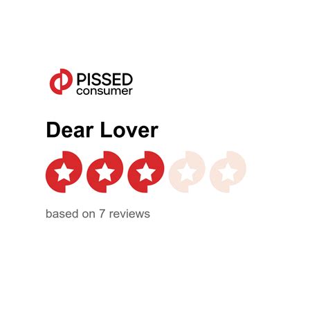 Dear Lover Reviews Dear Pissed Consumer