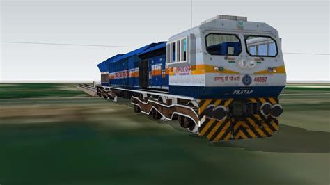 Wdp 4d Indian Emd Diesel Locomotiveindian Ralway By Rajat Warang 3d