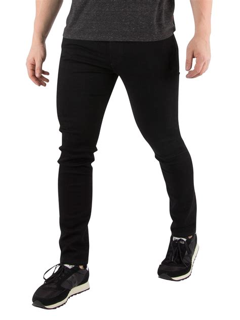 levi s denim 519 extreme skinny fit jeans in black for men lyst