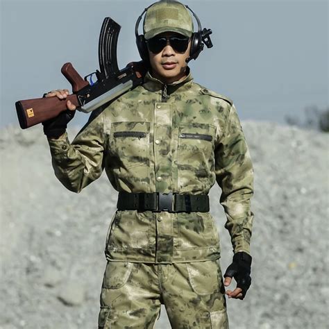 Camouflage Suit Men Sets Military Tactical Suit Army Clothes Casual
