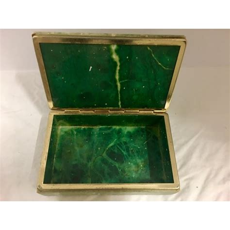Vintage Green Marble Box Chairish