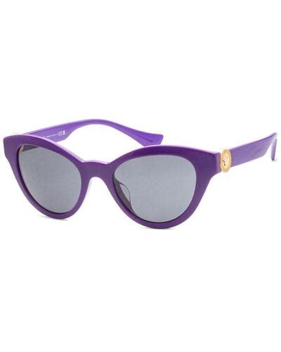 Purple Versace Sunglasses For Women Lyst
