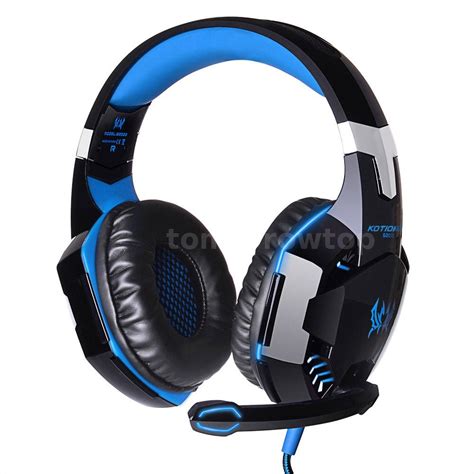 Gaming Headset Surround Stereo Headband Headphone Usb Led With Mic For