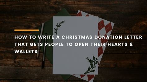 Tips To Write A Christmas Donation Letter That Inspires To Give