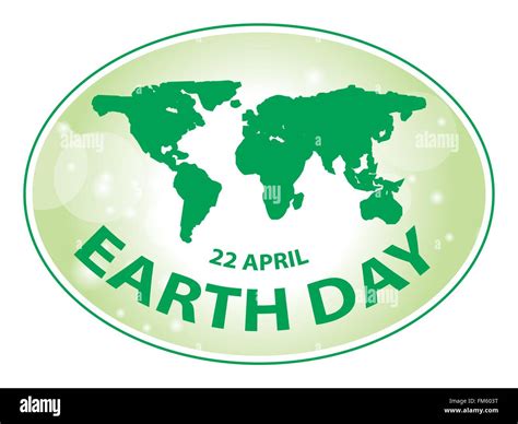 El Día De La Tierra Verde Mapa Grunge Banner Ilustración Vectorial 2