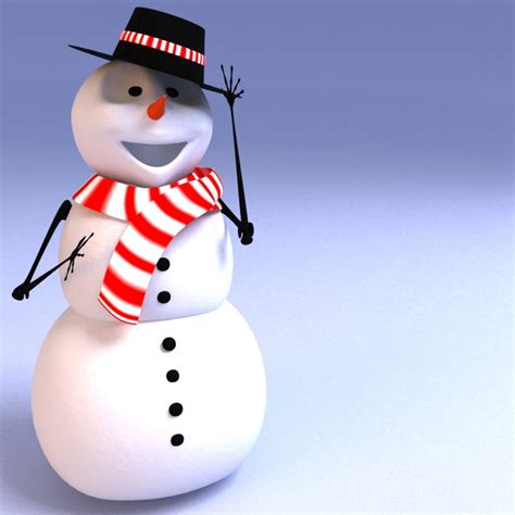 3D Model of Snowman | Kezan's Portfolio
