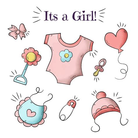 Baby Girl Vector Art Icons And Graphics For Free Download