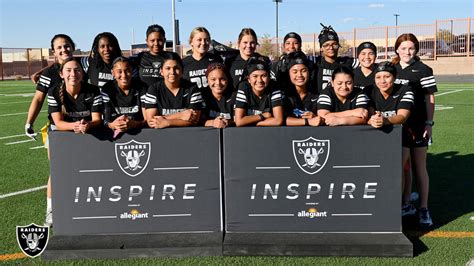 Raiders Host Girls Flag Football All Star Game Combine Clinic