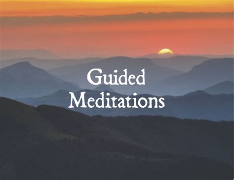 Guided Meditations Present Wisdom