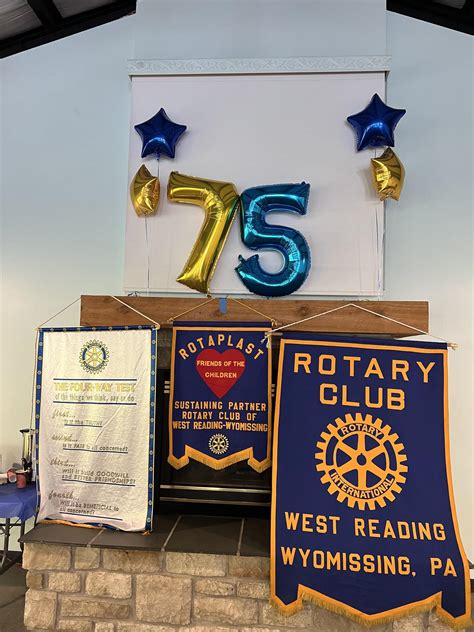75th Anniversary Celebration Rotary Club Of West Reading Wyomissing